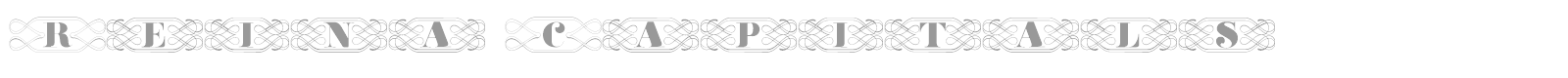 Reina Capitals font preview